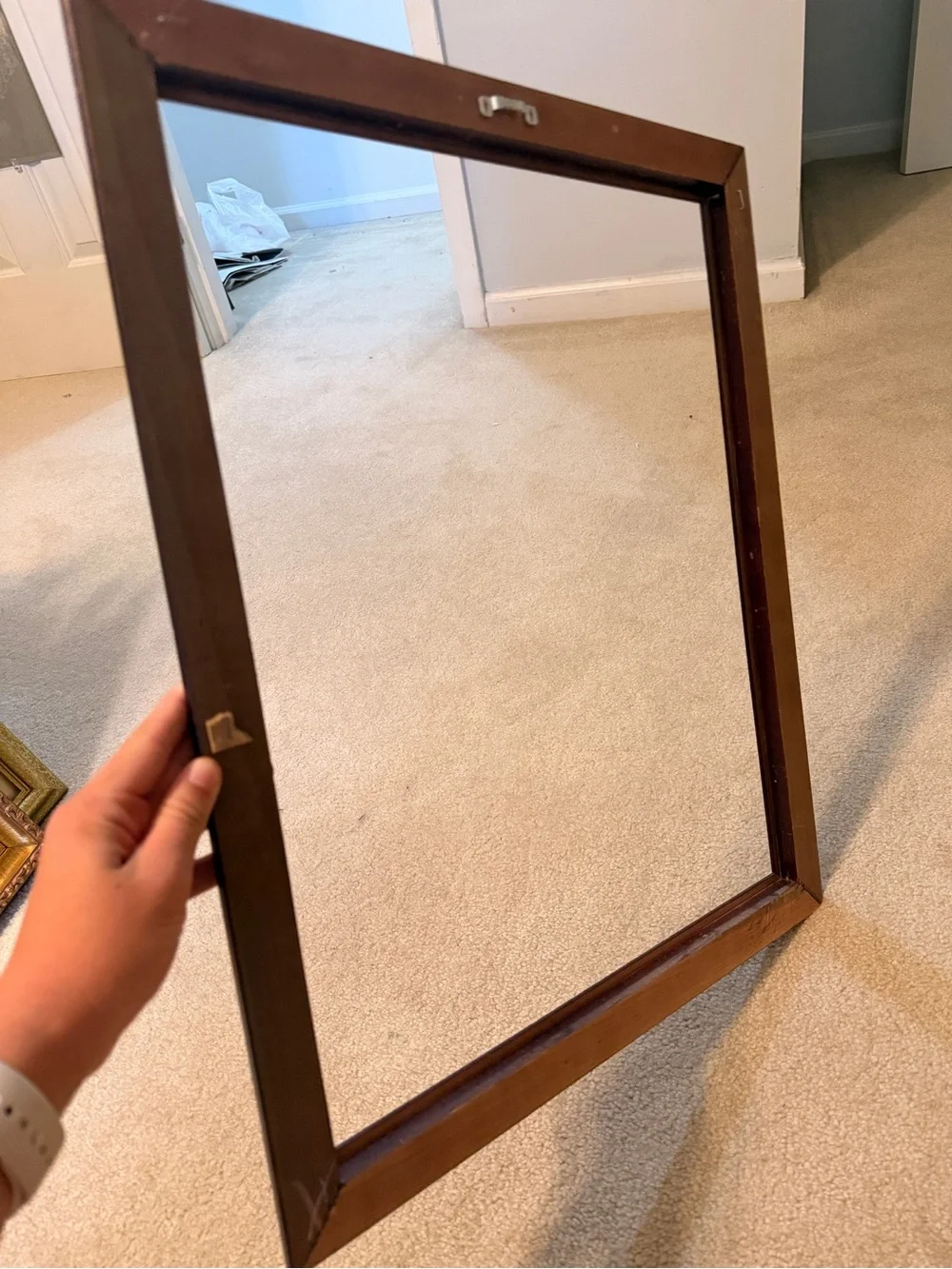 Brown Picture Frame with Gold Inner Trim - Home Accents